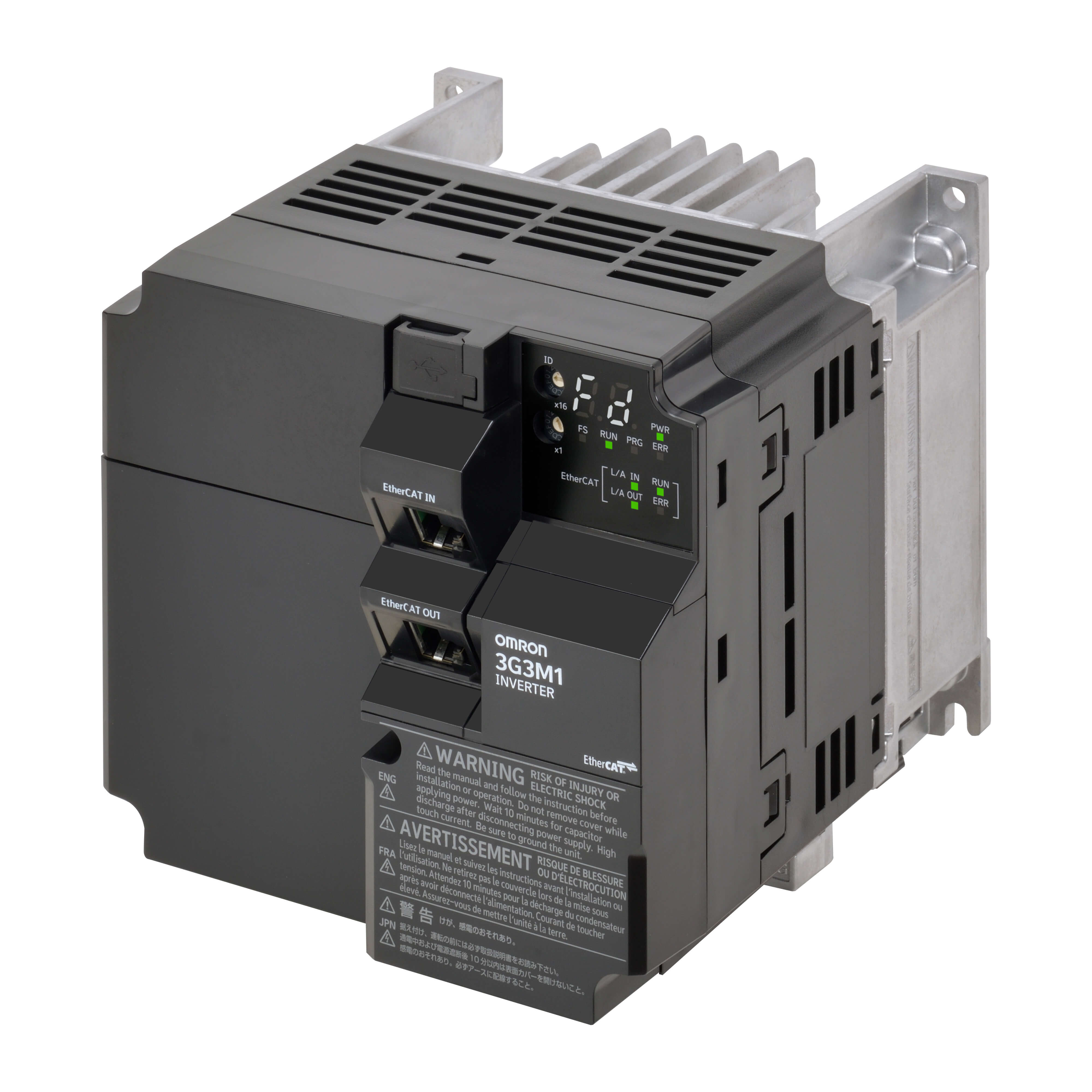 Omron M1 AC Drive, 4.0/5.5 kW, 9.2/11.1 A, 400 VAC, 3PH,