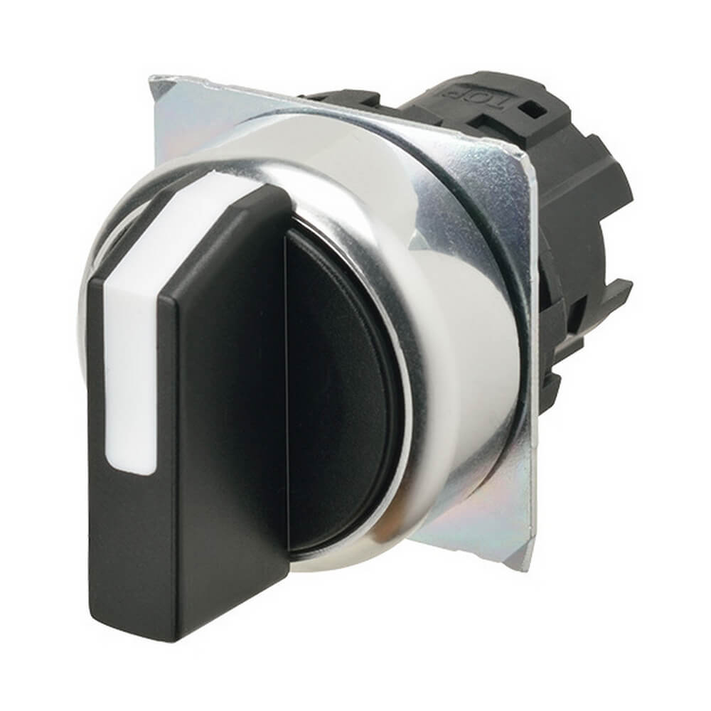 A22NZ-3RM-NBA A22N Selector sw head, metal 3 pos maintained, Black