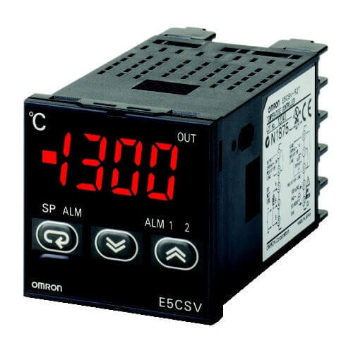Temp. controller, LITE, DIN48x48, 12 VDC pulsed output, Thermocouple and RTD(PT100) input, 1 x Alarm