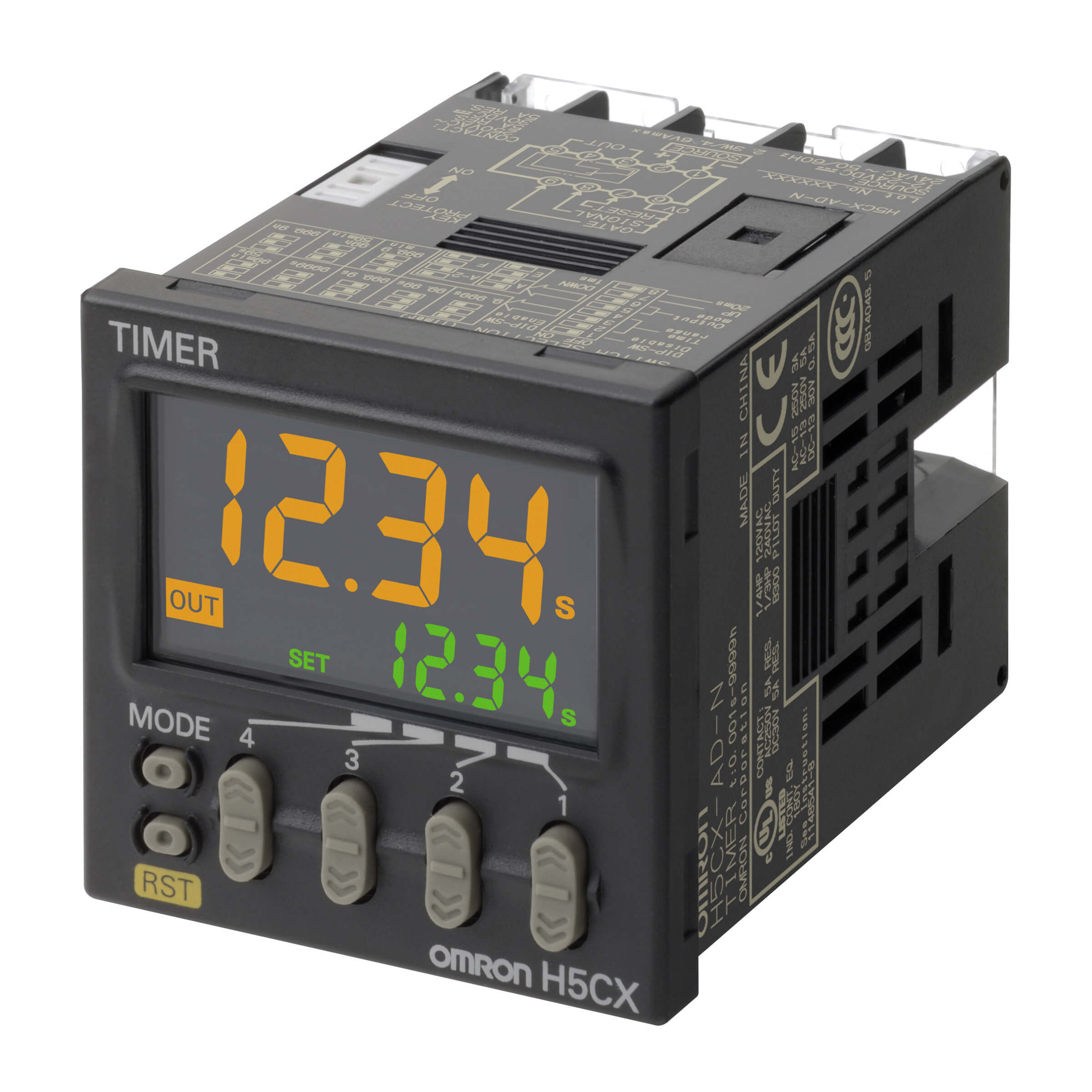 H5CX-L8-N Omron Digital Timer Module 100-240VAC NEW 
