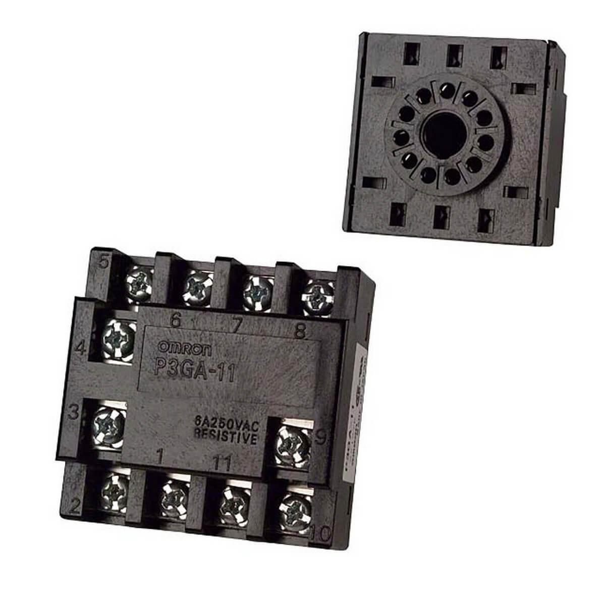 P3GA-11 BACK CONNECT BASE 11PIN FOR RELAY