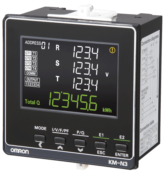 Đồng hồ giám sát điện năng KM-N3-FLK Omron