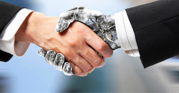 robot handshake fcard misc