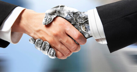 robot handshake fcard misc