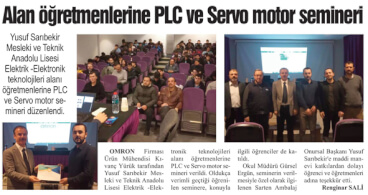 tr news 01 plc ve servo motor semineri misc